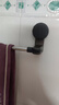 吸盘毛巾架免打孔卫生间置物架浴室毛巾杆壁挂式厕所浴巾收纳挂架 伸缩款透明黑【65-130cm】 实拍图