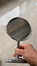 呈爱高清台式化妆镜不锈钢3倍放大手柄镜手拿便携折叠壁挂镜美容镜子 不锈钢6寸（正面高清+反面3倍放大） 实拍图