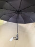 天堂 全自动雨伞三折 10骨加固一键开收易甩干简约晴雨伞 乌木黑 实拍图