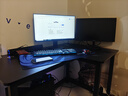 久丞家具转角电脑桌学生家用书桌双人书架一体组合桌卧室拐角L型电竞桌子 【加厚16mm桌面】黑色右转角 120x80x74cm 实拍图