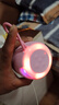 新款大音量炫彩光效无线蓝牙音箱 家用户外迷你无线蓝牙音响便携 长续航小钢炮高音质低音炮 粉色 实拍图