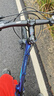 大行（DAHON）折叠山地车26英寸27速铝合金避震碟刹成人运动自行车XAA673M 消光蓝 实拍图