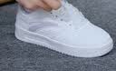 李宁（LI-NING）女鞋板鞋2026秋季新款增高百搭鞋子女款运动鞋初高中生休闲小白鞋 云雾白/海盐紫（元宝） 38 实拍图
