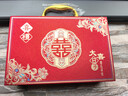 June bride加厚彩礼箱礼金箱结婚用品定亲订婚聘礼提亲彩礼盒红色钱箱6-12万 实拍图