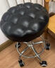 华恺之星吧台椅可升降吧台凳子家用转椅滑轮办公椅搁脚椅餐椅子BY659黑 实拍图