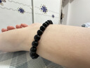 金石灵收藏级天然黑曜石手串男女款五行补水水晶手链佛珠本命年生日礼物 实拍图