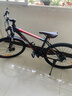 邦德·富士达 自行车男女成人24级变速山地车碟刹减震前叉青少年儿童越野单车 【26寸 铝架】 黑红色 实拍图