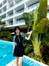 斯凯奇泳衣女连体裙式保守显瘦大码高级感成人女士遮肚子温泉泳装女 XL 实拍图