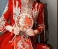 花喜礼中式新娘团扇结婚秀禾服双面成品diy手工制作材料包古风重工喜扇 次日达/双面成品/高定礼盒/楠竹扇架 实拍图