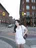 拉夏贝尔（La Chapelle）纯棉V领短袖t恤女款2026夏季小个子印花半袖体恤女正肩修身打底衫 实拍图