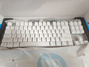 惠普（HP）GK200机械键盘有线办公游戏键盘 20种背光灯效 87键电竞键盘鼠标套装电脑外设键鼠 皎月白【青轴】冰蓝光 实拍图