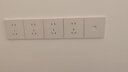 德力西（DELIXI）开关插座 295超薄哑光磨砂大板 86型墙壁电源开关 六类电脑汉玉白 实拍图
