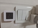电子温湿度计笑脸显示天气高精准家用婴儿房温度表湿度表壁挂式干湿显示湿度计 【一个装】白色 实拍图