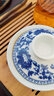 恒铭昌景德镇青花瓷盖碗茶杯陶瓷泡茶杯茶具敬茶碗单个三才杯手抓壶 小号富贵连年盖碗180ml 实拍图