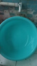 新款圆形家用洗脸盆加厚卫生间厨房洗衣洗菜洗脚宿舍泡脚盆 湖水蓝 加大号【直径39.5CM】 实拍图