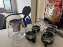 【京东物流】茶壶套装整套茶具大容量玻璃茶杯带滤网耐高温泡茶具 1000ML一壶+四杯套装【无茶盘】 实拍图