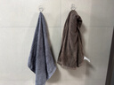 洁丽雅（Grace）新疆长绒棉A类毛巾2条装 纯棉加厚柔软面巾吸水洗脸巾 深灰+深棕 实拍图