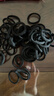 头绳扎头发圈黑色加厚加粗马尾高弹力胶圈皮套发绳女生成人橡皮筋 黑色60根 实拍图