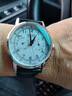 西铁城（CITIZEN）光动能机芯网红小蓝针双历显示时尚休闲防水皮带男表AO9000-06B 实拍图