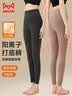 猫人阳离子保暖裤女10A抑菌高腰提臀秋裤女加厚加绒打底裤深灰M 实拍图