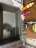 九牧王水槽大单槽304不锈钢水槽厨房洗菜盆一体盆大单槽洗碗池 60X45枪灰色(仅单槽无配件) 实拍图