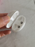 爱国者（aigo）无线蓝牙耳机 半入耳式 超长续航70小时 游戏运动降噪耳机 适用于苹果小米手机 T50 冰釉白 实拍图