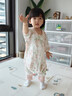 威尔贝鲁【吸湿排汗】婴幼儿童睡袋1-3岁宝宝前4后2夏季薄款睡衣樱野粉M 实拍图