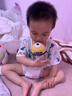babycare儿童水杯婴儿学饮杯6个月以上宝宝水杯防摔水壶防呛 吸管杯洛克黄 实拍图