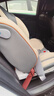 贝倍适（BAYBETSS）儿童安全座椅汽车用0-4-12岁宝宝360度旋转婴儿车载坐椅ISOFIX 米灰色【遮阳棚+上拉带+侧保护】 实拍图