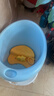 世纪宝贝（babyhood）维尼浴桶 儿童泡澡桶 宝宝加厚洗澡盆 婴儿游泳桶赠浴凳 304蓝 实拍图