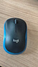 罗技（Logitech）M185鼠标 无线鼠标 办公鼠标 对称鼠标 黑色蓝边 带无线2.4G接收器 实拍图