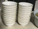 陶相惠 陶瓷饭碗4.5英寸汤碗家用餐具骨瓷防烫高脚米饭碗10只套装微波炉 实拍图
