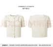 百图betu女装夏季新款短外套法式圆领优雅小香风外套开衫2403T68 杏色 M 实拍图