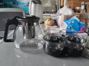 【京东物流】茶壶套装整套茶具大容量玻璃茶杯带滤网耐高温泡茶具 1000ML一壶+四杯套装【活动】【无茶盘】 实拍图