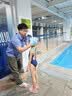 速比涛（Speedo）儿童泳衣经典竞速训练抗氯柔软贴合速干连体泳衣女童 海蓝/蓝 24 实拍图
