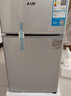 奥克斯小冰箱家用小型迷你冷藏冷冻两用出租房宿舍用节能省电寝室办公室电冰箱 【净化去味】156银色【高效保鲜 铜管速冷】42L 实拍图