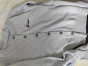 betu女装秋季新款毛针织衫格子布包钮字母绣花长袖女2508T02 浅蓝 M 实拍图