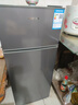 HYUNDAI（韩国现代）小冰箱迷你小型家用冷藏冷冻宿舍出租房办公室双开门二门电冰箱节能省电 100L灰【租房神器+行业热卖】 实拍图