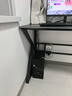 甄严选电脑桌台式电竞桌椅套装组合桌子办公家用桌学习桌书房书桌写字桌 【黑架+黑碳纤纹面】单桌100*60 实拍图