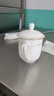 陶相惠茶杯陶瓷盖杯中号骨瓷水杯金边会议杯办公杯酒店商务喝茶开会杯子 实拍图