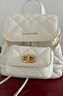CHARLES&KEITH菱格大容量柔软多用背包书包双肩包包女包生日礼物CK2-60151400 Cream奶白色 S 实拍图