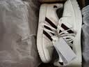 adidas NY 90 STRIPES经典运动板鞋男女阿迪达斯三叶草   汉玉白/红色/金色   41 实拍图