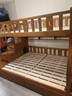 临稚胡桃木 儿童上下床实木高低床双层床上下铺床两层木床子母床 梯柜款 上铺宽1.3米下铺宽1.5米 实拍图