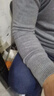 罗蒙（ROMON）2026新款冬季双股加厚100%羊毛衫男士半高领毛衣宽松针织打底衫 中灰 4XL (190) 建议180-200斤 实拍图