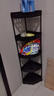 洁比世卫生间厨房三角落地浴室置物架墙角多层收纳角架置物架 黑色五层 实拍图