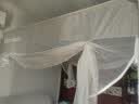半弦月真A类抗菌防摔蚊帐架1.8x2米免安装婴儿童家用1.5大床三开门蚊帐 Pro2【米白】A类双丝帐纱+卡扣支架 150cm*190cm*170cm 丨床笠款 实拍图