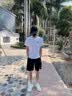 安踏冰丝运动套装男2026夏季速干透气短袖t恤男休闲健身衣跑步运动服 纯净白/基础黑【速干运动套装】 XL/180 实拍图