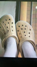 CROCS卡骆驰贝雅卡骆班洞洞鞋轻便耐磨拖鞋一脚蹬休闲鞋|205089 冬日白/彩色-1LI 39 (240mm) 实拍图