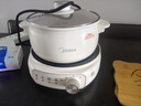美的（Midea）电煮锅 电火锅 电热锅 电炒锅 分体式可拆洗 2.6L小电锅 学生宿舍多功能锅泡面锅 XZC2088S 配蒸笼 实拍图