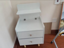 奥林欧风 床头柜 卧室储物柜小户型收纳柜床边柜子带书架带抽屉简易小柜子 实拍图
